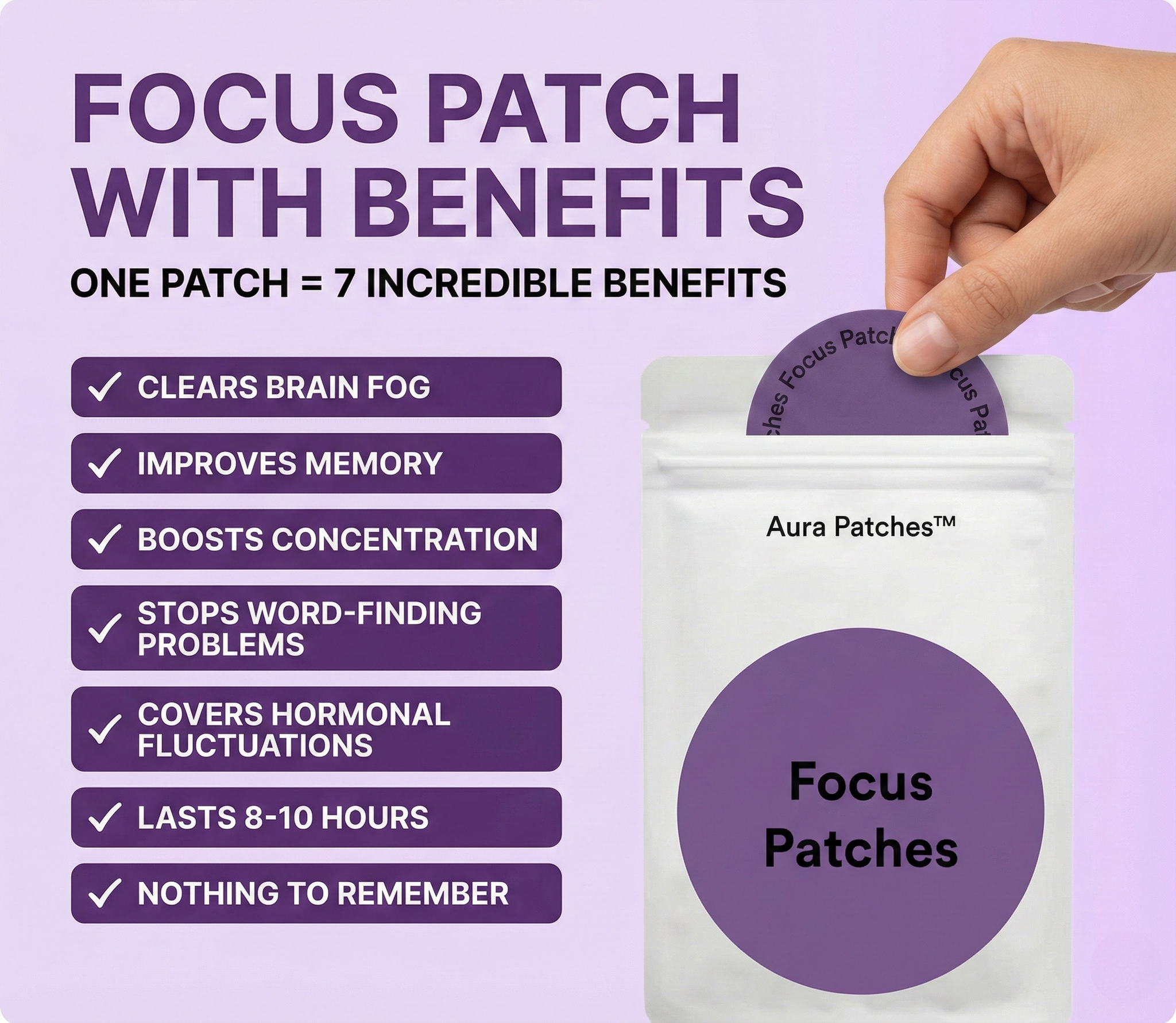 AuraFocusPatches | All-Day Clarity