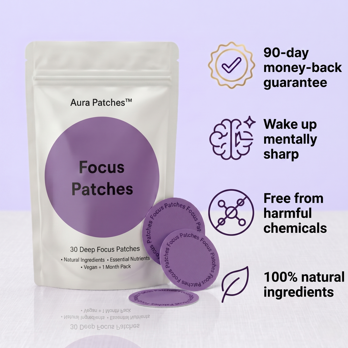 AuraFocusPatches | All-Day Clarity