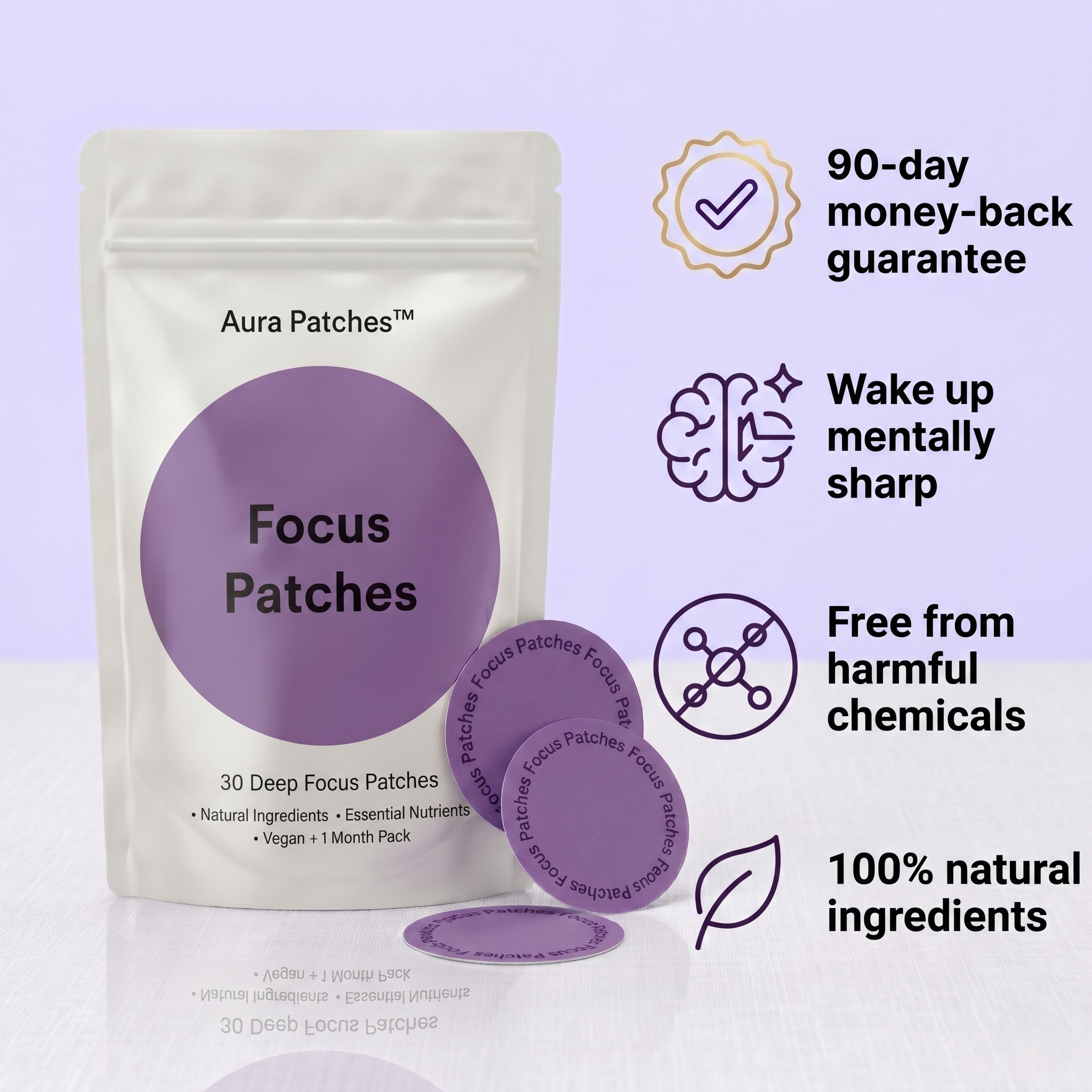 AuraFocusPatches | All-Day Clarity